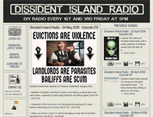 Tablet Screenshot of dissidentisland.org